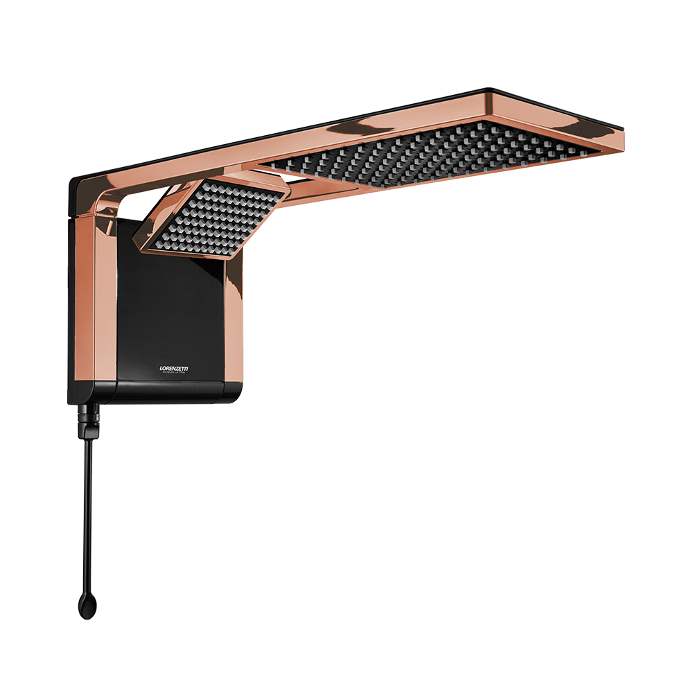 Ducha Eléctrica Lorenzettii Acqua Duo Ultra Oro Rosa  220v - Miniatura 1